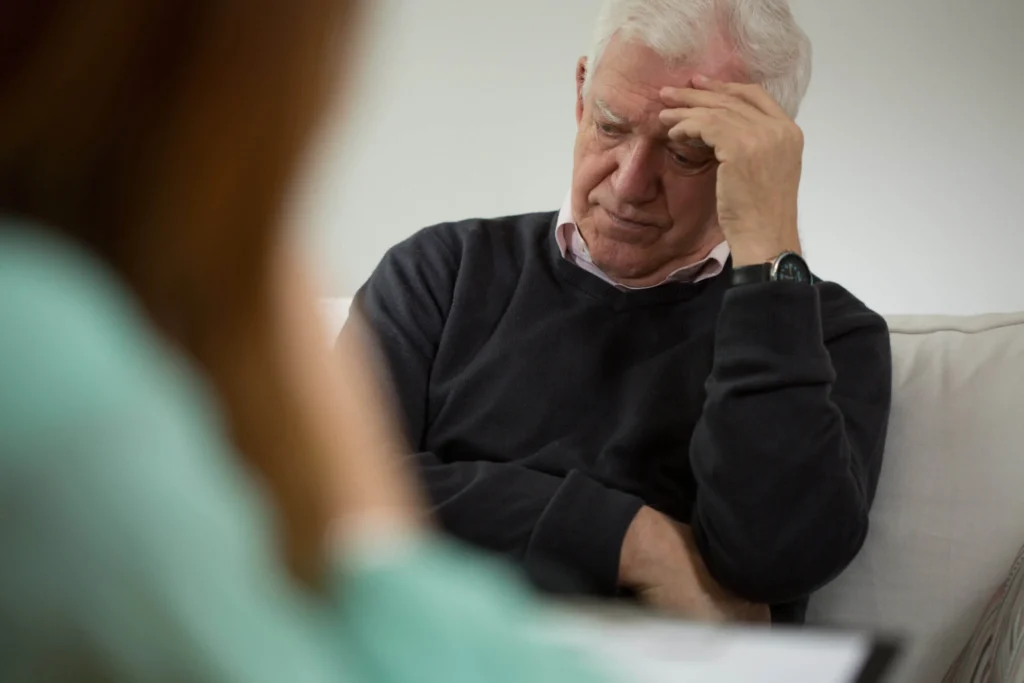 Häufig sind auch ältere Menschen von einer Depression betroffen.